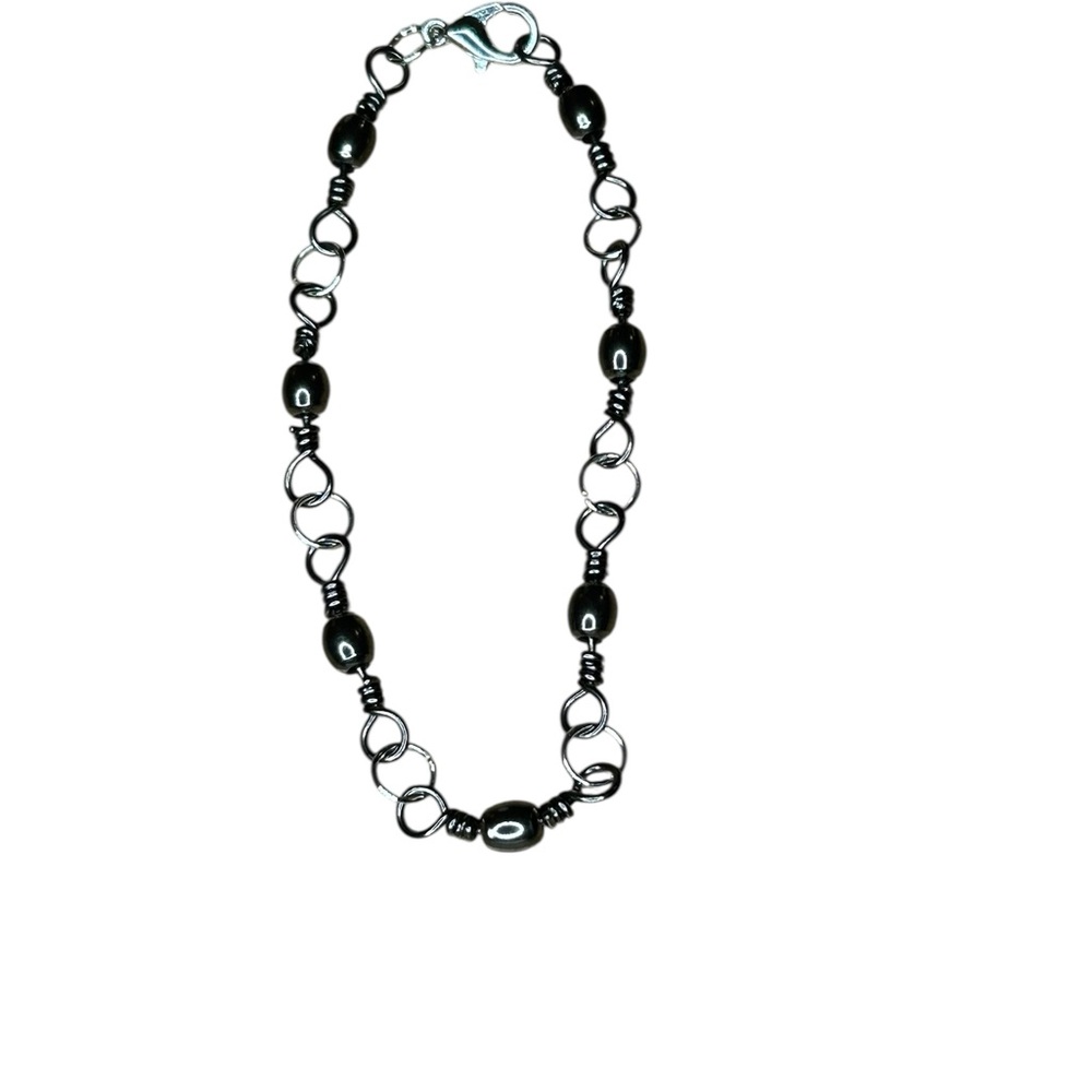 Swivel Fishing Tackle Steel Silver Bracelet 7 inches